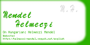 mendel helmeczi business card